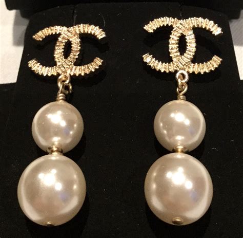 authentic chanel pearl earrings|how to authenticate chanel earrings.